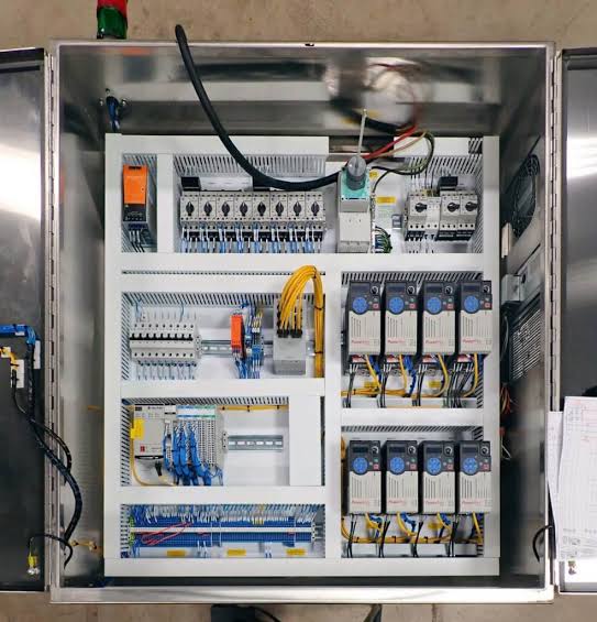 PLC Automation Panel for Industrial Process Control and Automation